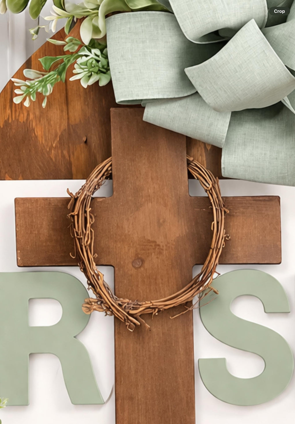 Risen Easter Christian Door Hanger – Farmhouse Spring Decor