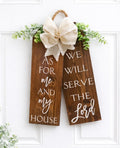 Joshua 24:15 As For Me And My House Christian Door Hanger