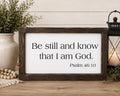 Psalm 46:10 Wood Sign – Be Still and Know
