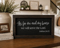 Joshua 24:15 Bible Verse Farmhouse Sign