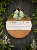 Jeremiah 29:11 Rustic Scripture Door Hanger